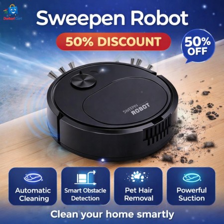(50% Off) CLEAN 8018 Sweeping Robot Vacuum Cleaner