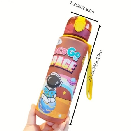 Cartoon Spaceman Water Bottle (700ml)