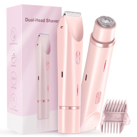 Dual-Head Electric Shaver & Bikini Trimmer Set